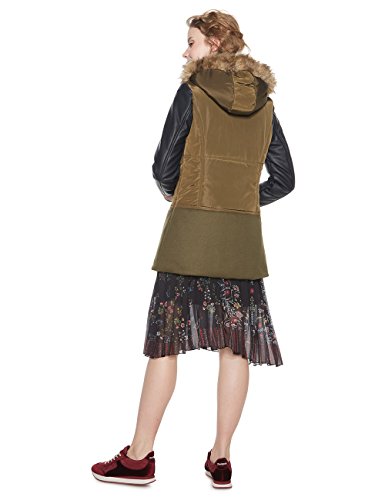 Desigual Padded_Porto Abrigo, (Kaki 4092), 40 para Mujer