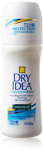 Desodorante antitranspirante e hipoalergénico Dry Idea Roll On (secado avanzado, sin perfume, 95 ml)