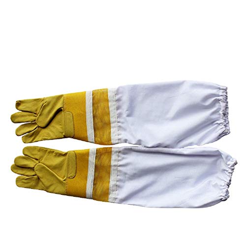 DGHJK Guantes Protectores de Cuero, Guantes de jardinería y de Trabajo Guantes de construcción Multiusos, M