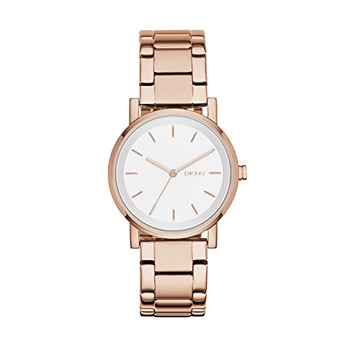 DKNY Reloj analogico para Mujer de Cuarzo con Correa en Acero Inoxidable NY2344