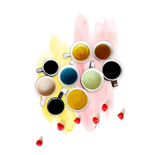 DLFALG Famosas frases cartel nórdico lienzo pintura decoración hogar nórdico pintura colorido perfumado té cartel arte impresión sala decoración - 50x70cmx3 sin marco