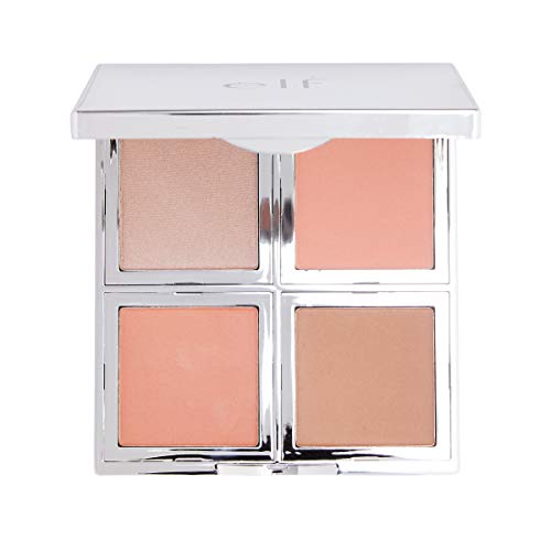 e.l.f. 96004 maquillaje de contorno - Maquillaje de contorno (Universal, Mujeres, Polvo, Carcasa compacta, 4 Colores)