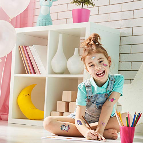 Etiquetas adhesivas Unicornio Tatuajes Temporales - Unicornio Regalos para Niños, Impermeables Tatuajes de Unicornio Mejores Regalos de Cumpleaños para Niñas y Niños, Más de 300 Tatuajes Adhesivos