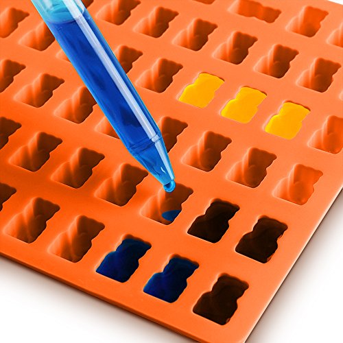 FineGood 4 moldes de chocolate para Lollipop, con 3 cuentagotas