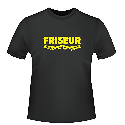Friseur Master of the Schere ID104049 - Camiseta para hombre Negro XXL