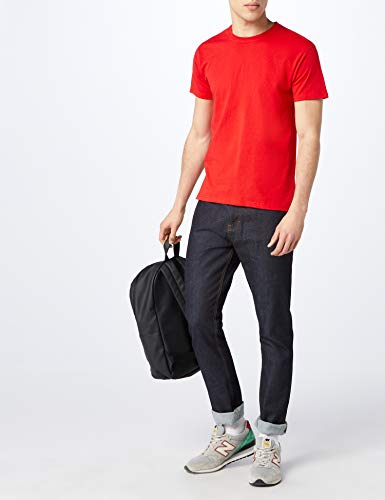 Fruit of the Loom Mens Original 5 Pack T-Shirt Camiseta, Rojo (Red), Large (Pack de 5) para Hombre