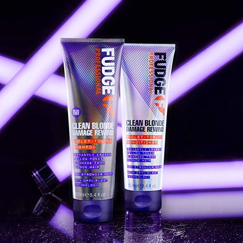 Fudge - Champú profesional de tono morado para cabello rubio
