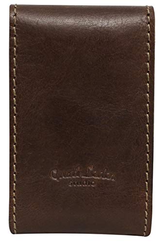 Funda de Cuero para Caja de Cigarrillos Gusti Cuero Studio Charly Estuche Case Cuero de Búfalo Marrón Oscuro 2T19-22-6