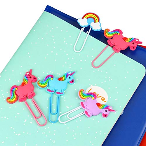 Funnyshow Unicornio Llavero (8pcs) Unicornio Pulsera de Silicona (8pcs) Unicornio Anillo (6pcs) Unicornio Marcador (4pcs) para Piñata, Unicornio Fiesta de Cumpleaños Regalo para Niños Niñas