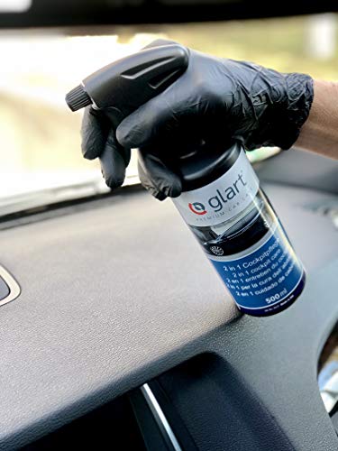 Glart 45CP Limpiador para el Interior del Coche, Cuidado y Limpieza Profunda, para un Brillo Negro Intenso en Todas Las Superficies de plástico