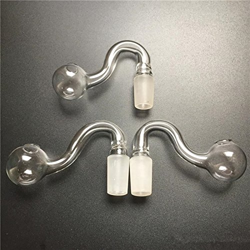 Glass Oil Burner Water Pipes Bong - 10mm 14mm 18mm Male Female Clear Thick Pyrex For Oil Rigs Glass Bongs Thick Big Bowls For Smoking (18mm male)