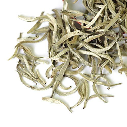 GOARTEA 100g (3.5 Oz) Premium Chinese Organic Bai Hao Yin Zhen BaiHaoYinZhen Silver Needle White Loose Tea Blanco