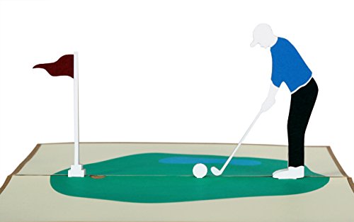 Golf Carte de vœux 3D Carte d'anniversaire pour les golfeurs Carte de Golf, Cadeau Golf pour hommes, Pop Up pour la Retraite, argent de la retraite cadeau, Golf Bon d'achat, bon pour le golf vacances