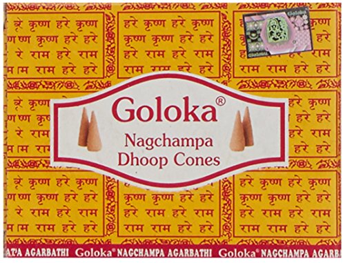 GOLOKA McGuinness Champa- Juego de 12 Paquetes de Conos de Incienso