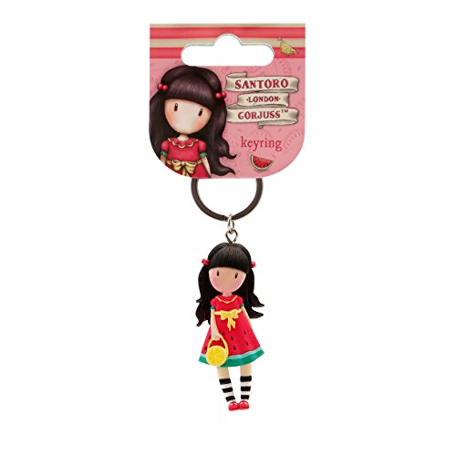 Gorjuss- Llavero muñeca Summer Has a Story, Color Coral (82076619840)