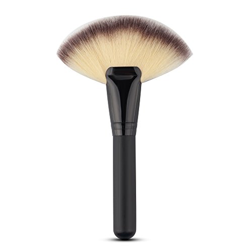 Gran Ventilador De Nylon Cara Cabello Mezclando Polvo De La Fundación Pincel De Maquillaje Cosmético