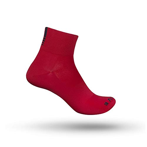 GripGrab Lightweight SL Performance - Calcetines de ciclismo para hombre y mujer, primavera/verano, Lightweight SL Short Calcetín, Unisex adulto, color Rojo – corto, tamaño L (44-47)