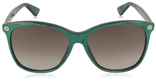 Gucci GG0024S-004 gafas de sol, Verde, 58 para Mujer