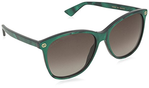 Gucci GG0024S-004 gafas de sol, Verde, 58 para Mujer