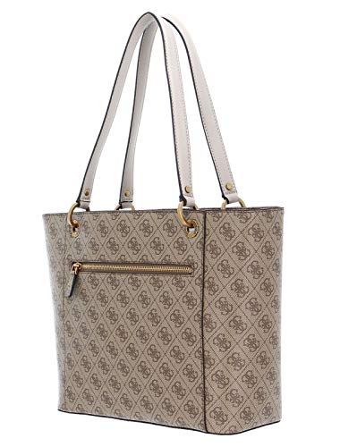 Guess Noelle Elite Tote, Bags Satchel para mujer, leche, talla única