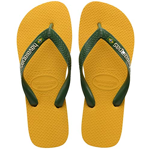 Havaianas Brasil Logo Chanclas Unisex adulto, Amarillo (Banana Yellow), 43/44 EU