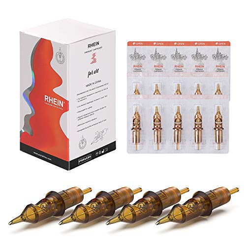 HAWINK Tattoo Cartridges Needles 50Pcs Mixed # 10 Bugpin Round Liner 3RL 5RL 7RL 9RL & 12 Standard Round Liner 1RL 3RL 5RL 7RL 9RL 11RL EN02-50KIT-C