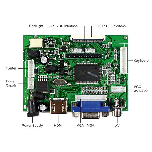 HDMI + VGA + 2AV placa de regulador LCD de entrada para B141EW03 LP154W01 Panel LCD de 14.1 "15.4" 1280x800