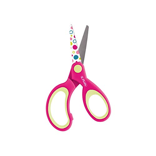 Herlitz 10801710 - Tijeras escolar con punta redonda, colores surtidos, una unidad