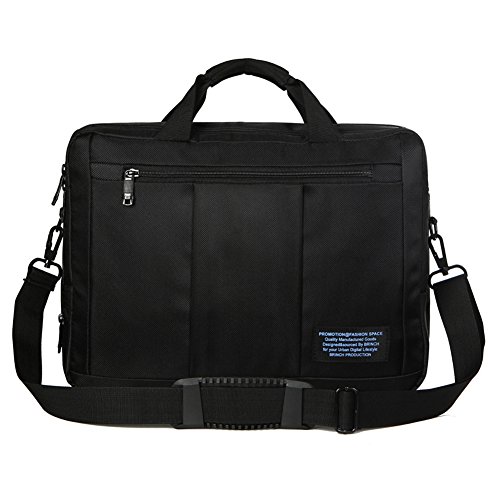 Hombres y Mujeres 15.6 Pulgadas Impermeable Nylon Bolsa de Mensajero Viajes de Negocios Tableta del Ordenador Portátil Bolso Bandolera Puede Convertirse en Mochila