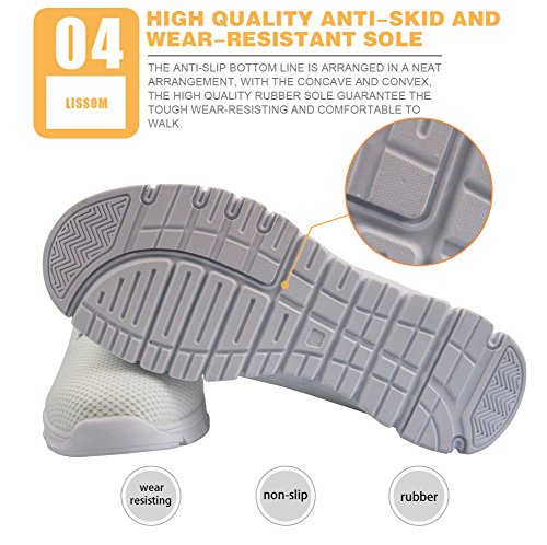 HUGS IDEA - Zapatillas de deporte para correr ligeras con impresión dental de malla de aire, color Azul, talla 39 EU