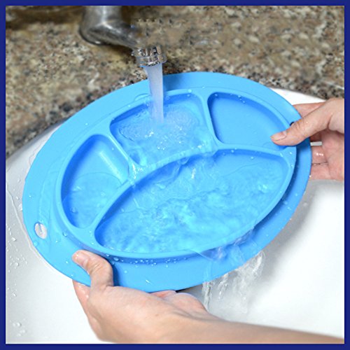 INCHANT Kids Silicone Placemat and Baby Plate Tray for Infants toddlers Kids and Chidern,Highchair Feeding Tray Placemat Bowl, Non slip Toddler Feeding Plate Mat - FDA Approved,Easy to Clean