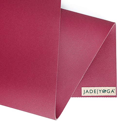JadeYoga - Esterilla para yoga (5 mm x 173 cm), varios colores rosa rojo