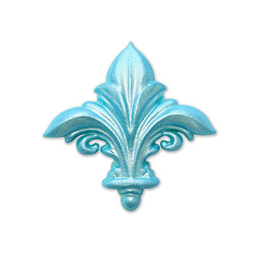 JEM Pop It - Molde en Forma de Flor de lis para Decoración de Pasteles, Juego de 2 – Tamaños Grandes y Pequeños