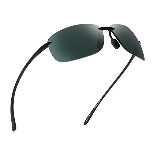 JIM HALO Deporte Gafas de Sol Para Hombre Mujer TR90 Sin Marco Borde Marco Irrompible Para Correr Pescar Béisbol Conducir Verde