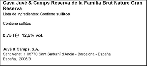 JUVE Y CAMPS cava nature brut reserva botella 75 cl