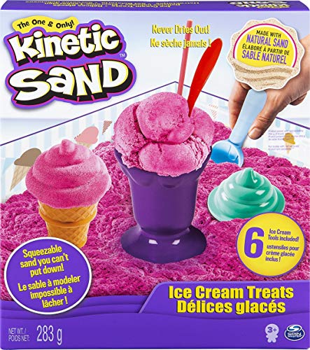 Kinetic Sand Ice Cream Treats - Arena cinética (Rosa, Chica)