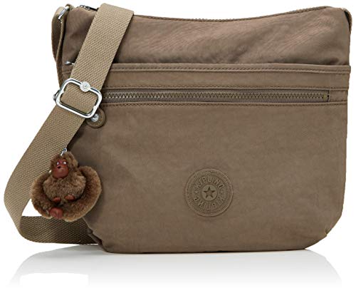 Kipling ARTO, Bolso bandolera para Mujer, Marrón (True Beige), 29x26x4 cm