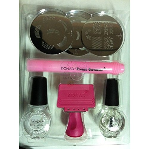 Kit F Manicura francesa Konad Original m19, m45, m57, g1 y g25