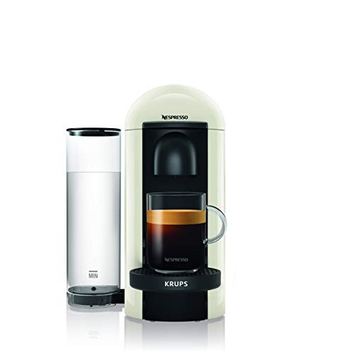 Krups Nespresso Vertuo Plus - Cafetera de cápsulas Depósito de agua de 1,1 l. Blanco