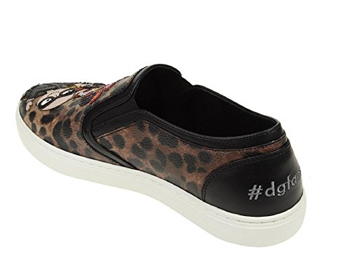 La Impresión Animal de Las Mujeres de Dolce & Gabbana-en Zapatillas de Deporte - Número de Modelo: CK0028 AG352 HA94N - Tamaño: 36 EU