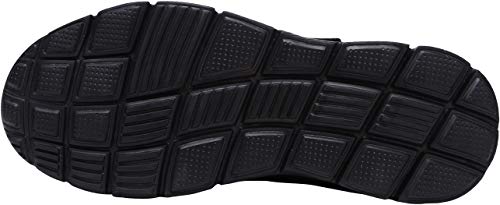 LARNMERN Zapatos de Seguridad Hombres LM180121 SBP Zapatillas de Trabajo con Punta de Acero Ultra Liviano Reflectivo Transpirable(42 EU,Triple Negro)