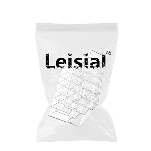 Leisial 24 Soporte para Pintalabios Clara Acrílico Cosméticos Organizador Caso Transparente Cosméticos Pequeño Rack de Muestras (#1)