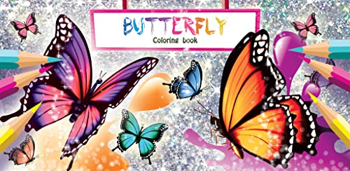 Libro de colorear de mariposa