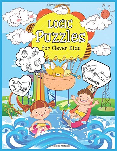 Logic Puzzles for Clever Kids: Fun brain games for ages 4 & up ,NDB 007 : children play in water park design