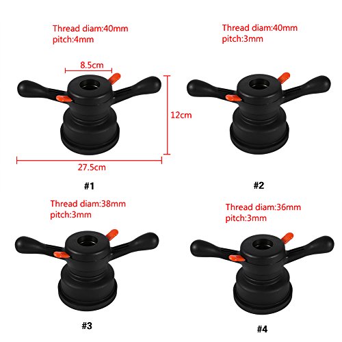Los Neumáticos De Repuesto Herramienta De Tuerca De Mariposa Cubo De La Rueda De Liberación Rápida Equilibrador 36/38/40 Mm 3/4 Mm (tamaño : 4# 36mm/3mm)