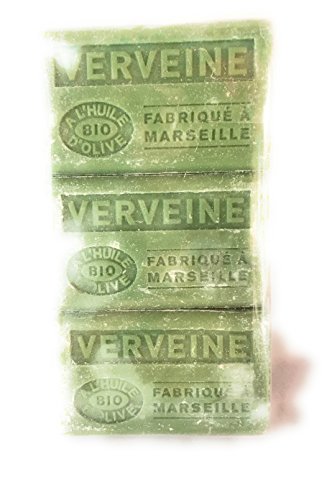 Lot de 3 jabones – aroma a verbena con aceite de oliva bio – 125 g