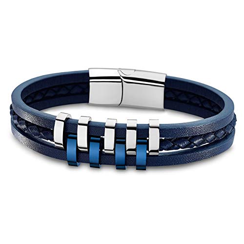 Lotus Style Bracelet Homme Cuir & Acier LS1838-2/2
