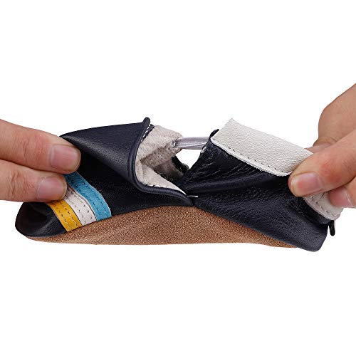 LSERVER Zapatos de bebé de Cuero Suave Pantuflas Infantiles Patuco de Suela Suave, Tigre, XL (18-24 Meses)