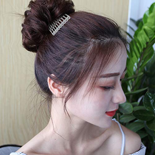 Lurrose 30 piezas de aleación de pelo peine peine lateral peines pequeños para mujeres nupcial velo de novia peines accesorio para el cabello