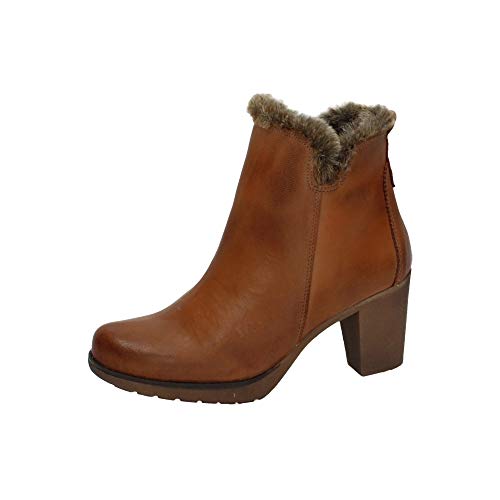 MADE IN SPAIN 5296 BOTÍN con Pelo Caoba Mujer Botines Caoba 40